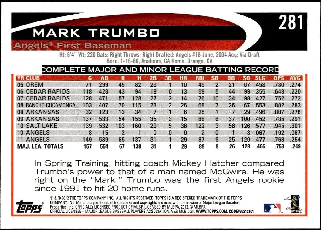 Mark Trumbo thumbnail 2