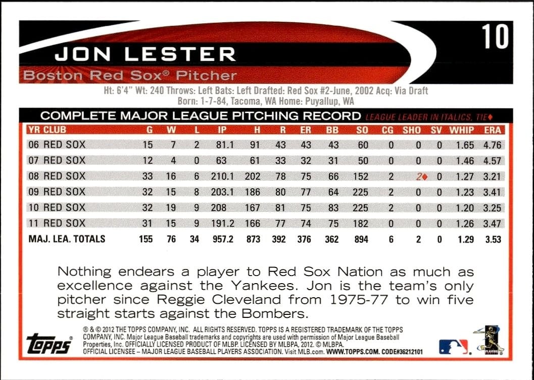 Jon Lester thumbnail 2
