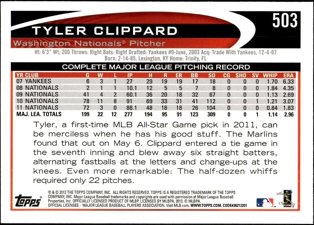 Tyler Clippard thumbnail 2
