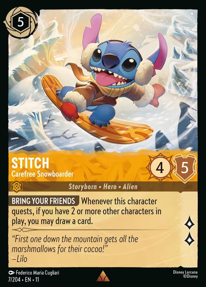 Stitch - Carefree Snowboarder Stitch - Carefree Snowboarder - Image 1