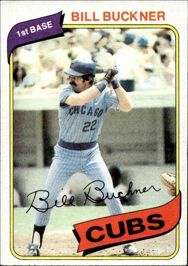 1980 Topps Bill Buckner #135 trading card