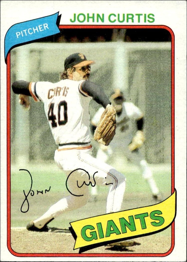 1980 Topps John Curtis #12 trading card