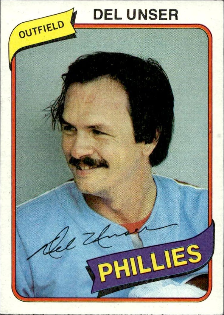 1980 Topps Del Unser #13 trading card