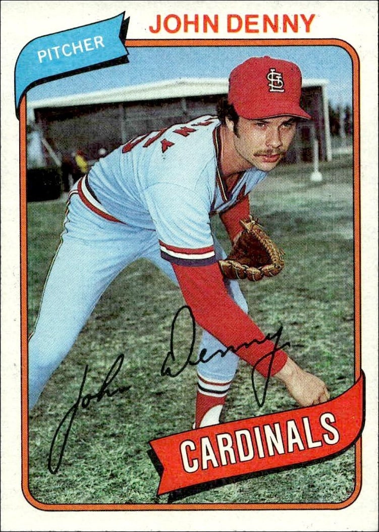 1980 Topps John Denny #464 trading card