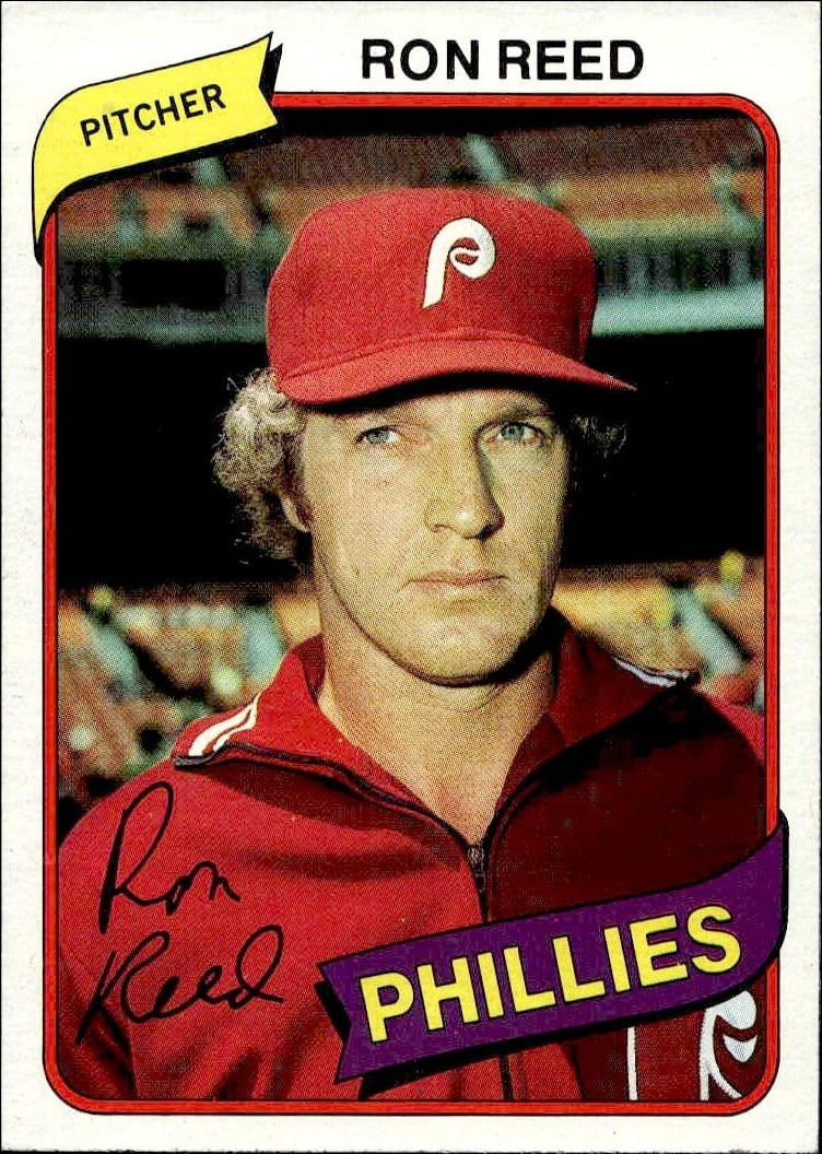 1980 Topps Ron Reed #609 trading card