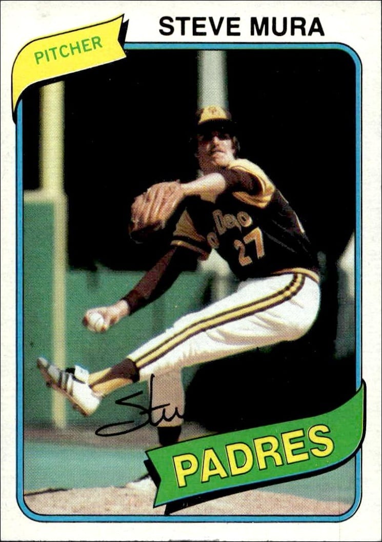 1980 Topps Steve Mura #491 trading card
