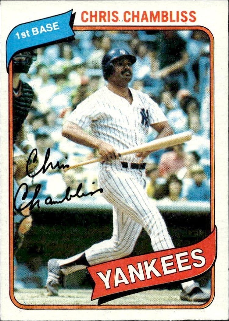 1980 Topps Chris Chambliss #625 trading card