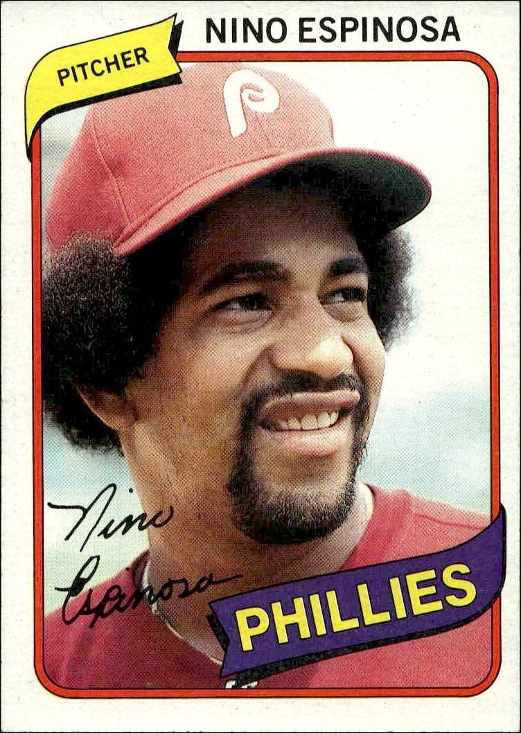 1980 Topps Nino Espinosa #447 trading card