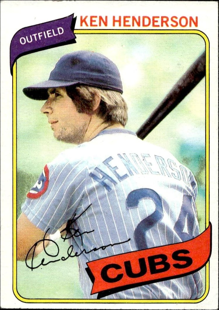 1980 Topps Ken Henderson #523 trading card
