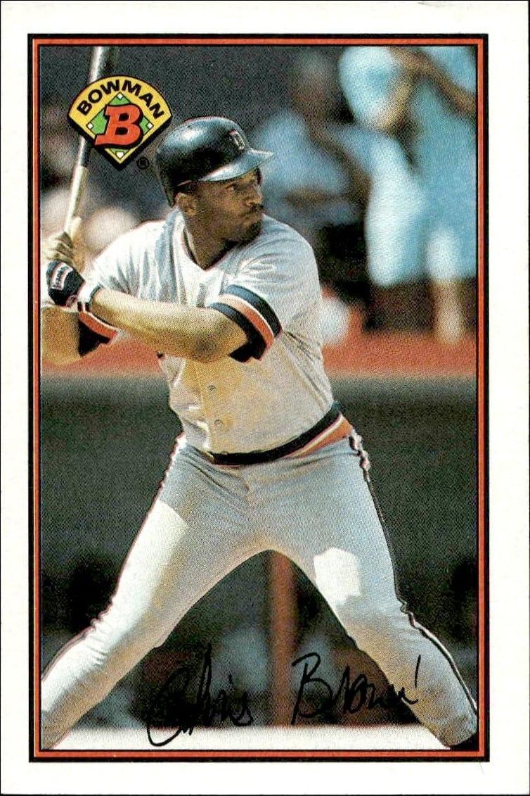 1989 Bowman Chris Brown #106 trading card