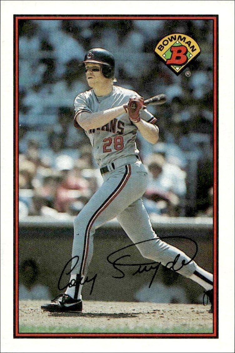 1989 Bowman Cory Snyder #89 trading card