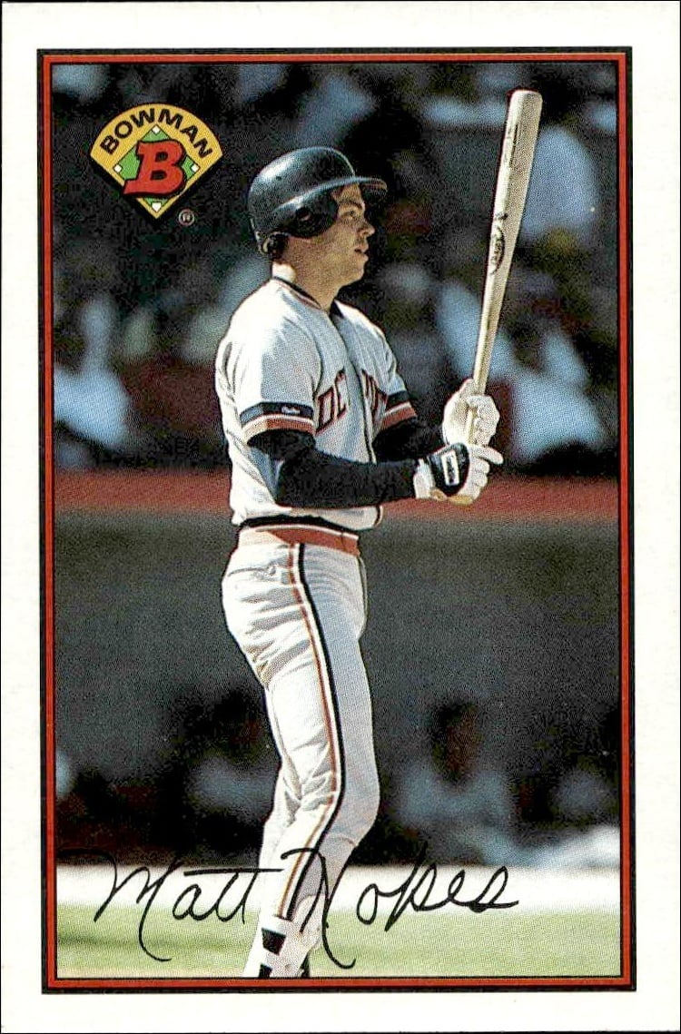1989 Bowman Matt Nokes #101 trading card