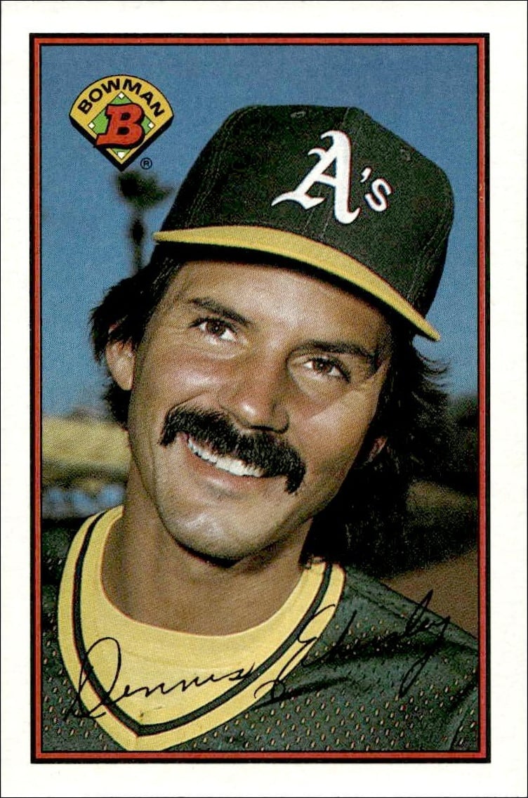 1989 Bowman Dennis Eckersley #190 trading card