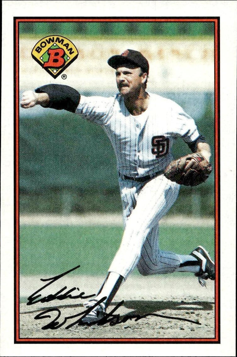 1989 Bowman Eddie Whitson #449 trading card