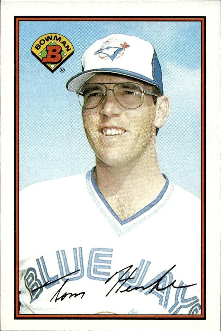 1989 Bowman Tom Henke #246 trading card