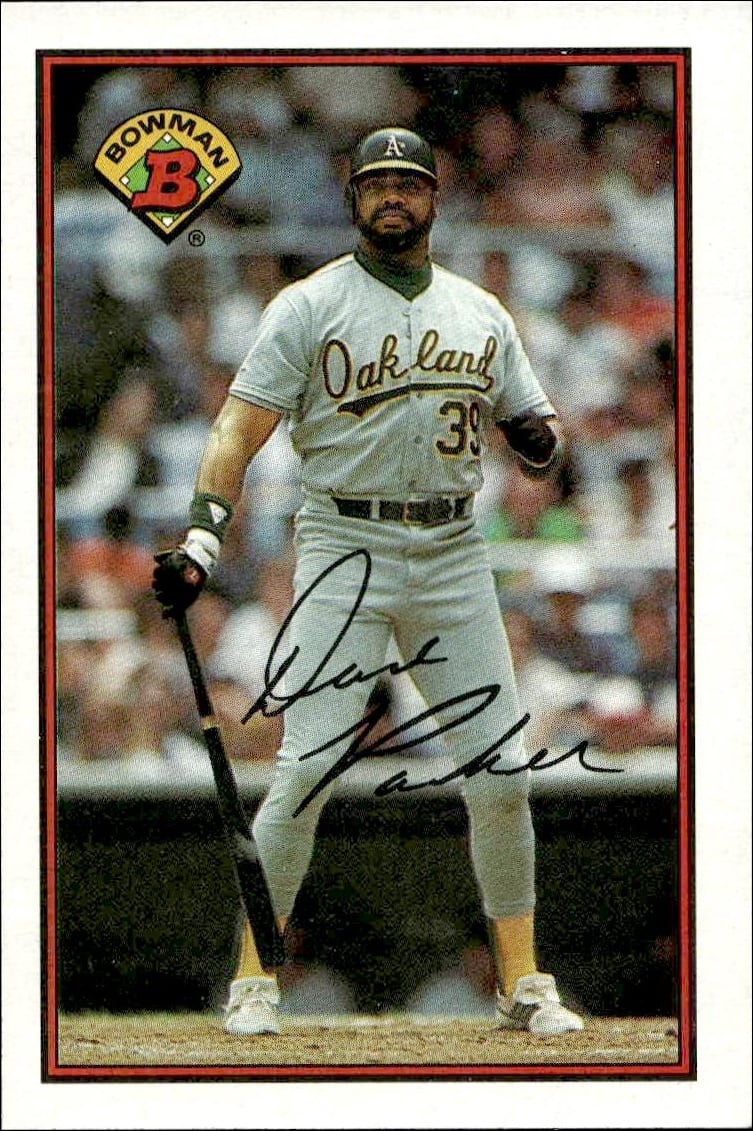 1989 Bowman Dave Parker #202 trading card