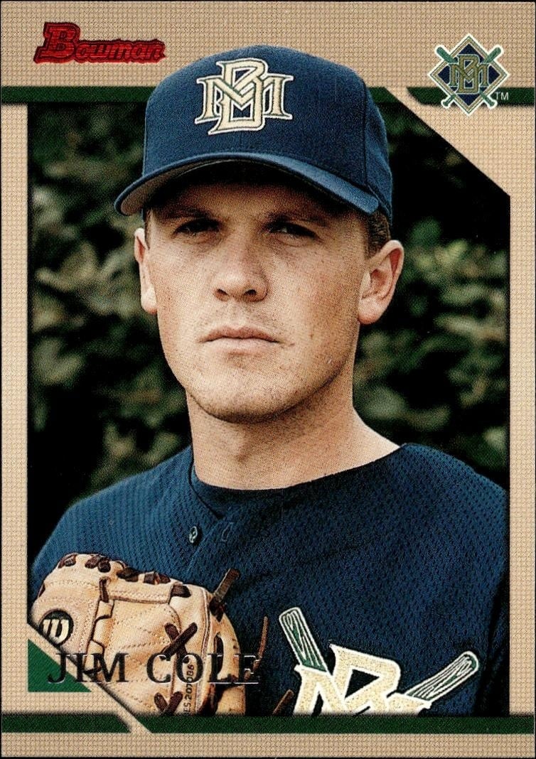 1996 Bowman Jim Cole #195 trading card