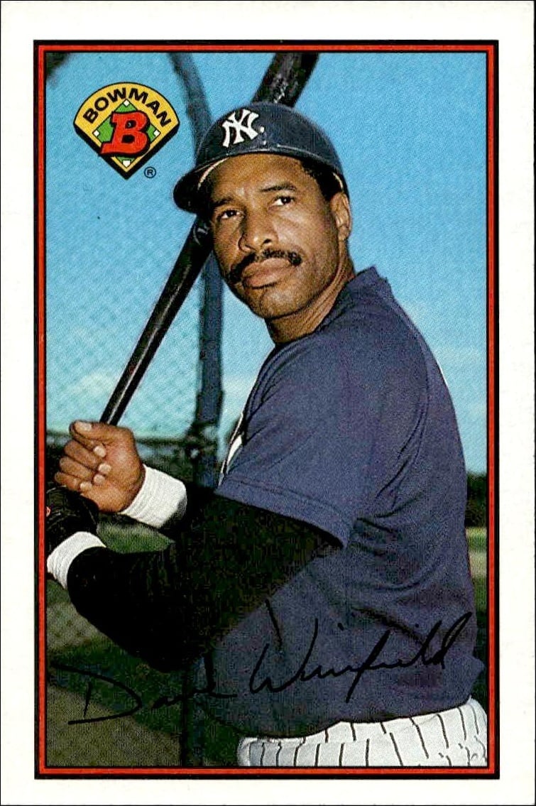 1989 Bowman Dave Winfield #179 trading card