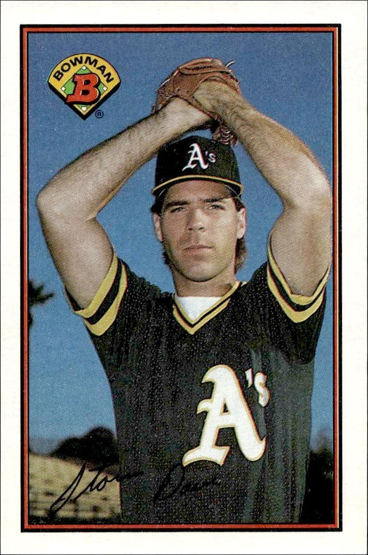 1989 Bowman Storm Davis #192 trading card