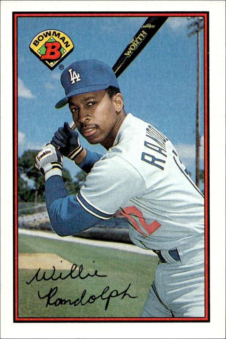 1989 Bowman Willie Randolph #344 trading card
