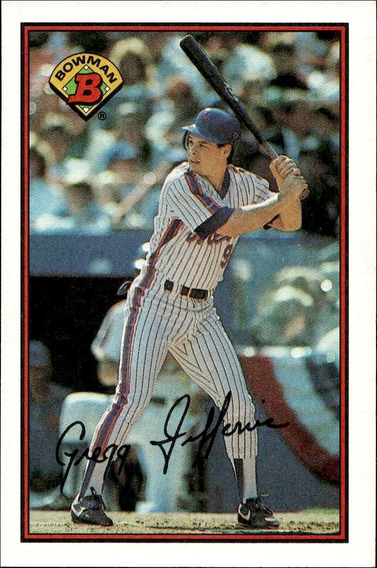 1989 Bowman Gregg Jefferies #381 trading card