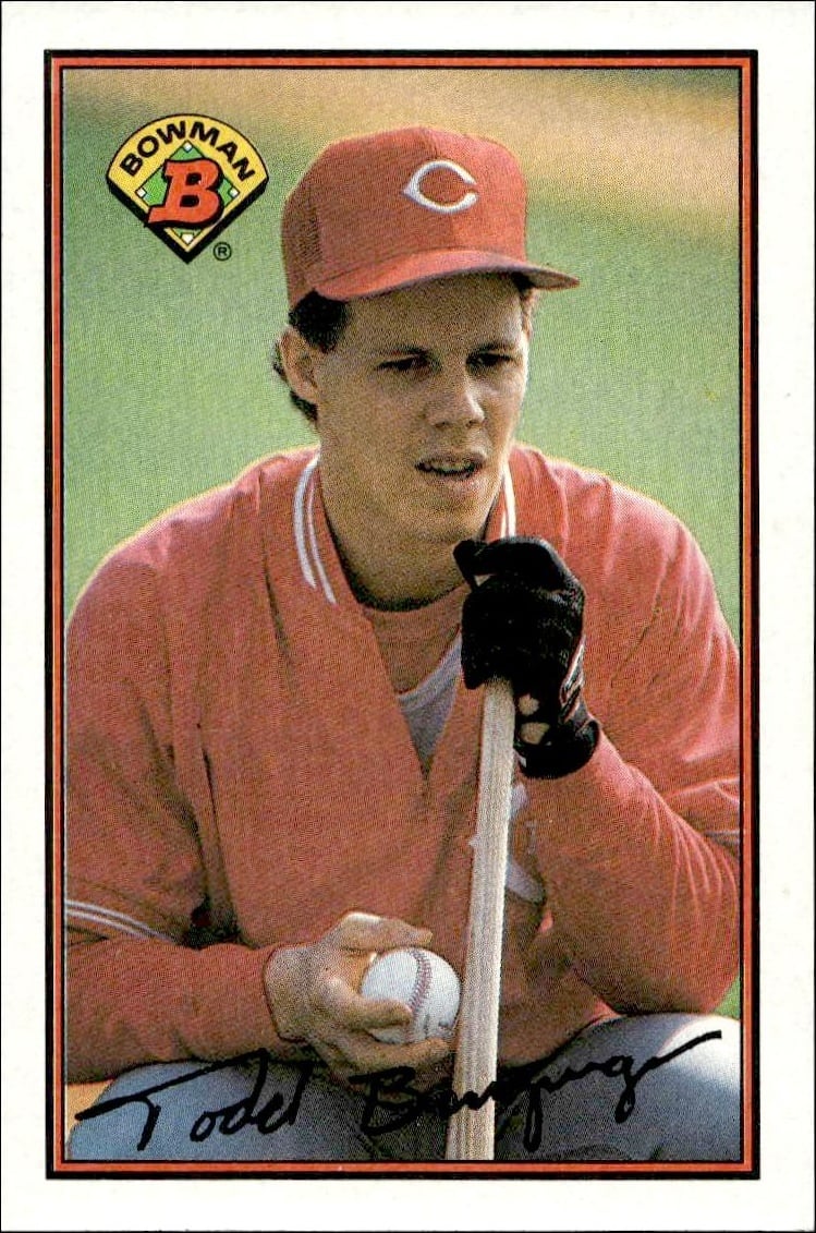 1989 Bowman Todd Benzinger #312 trading card
