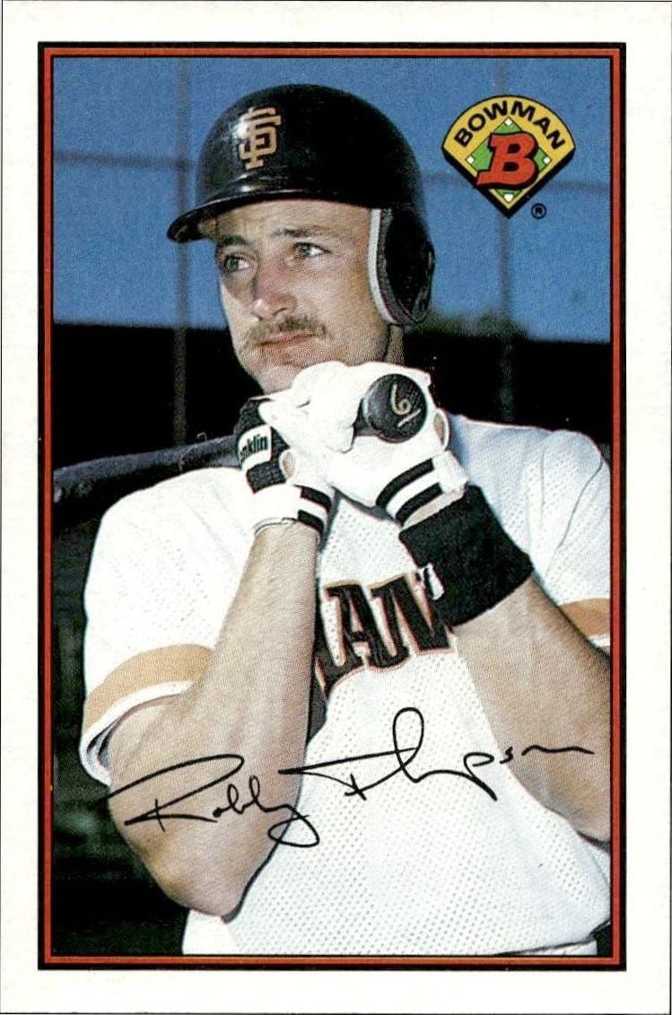 1989 Bowman Robby Thompson #473 trading card