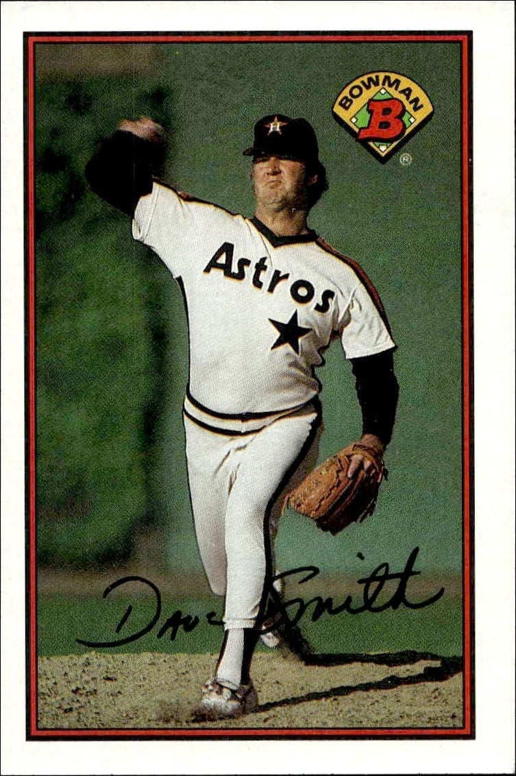 1989 Bowman Dave Smith #317 trading card