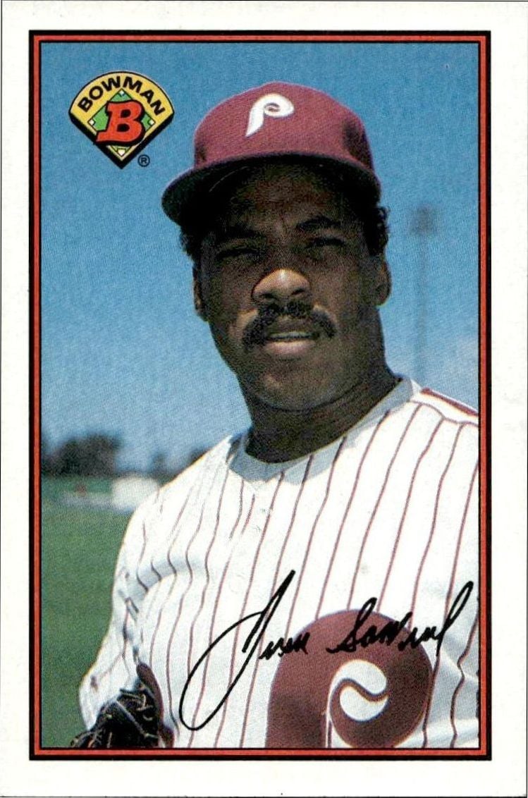 1989 Bowman Juan Samuel #405 trading card