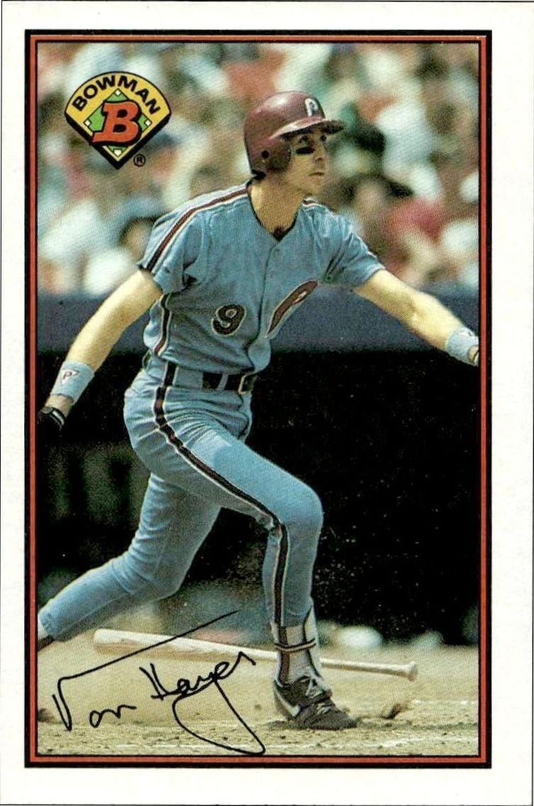 1989 Bowman Von Hayes #406 trading card