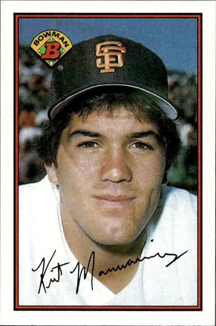 1989 Bowman Kirt Manwaring #469 trading card