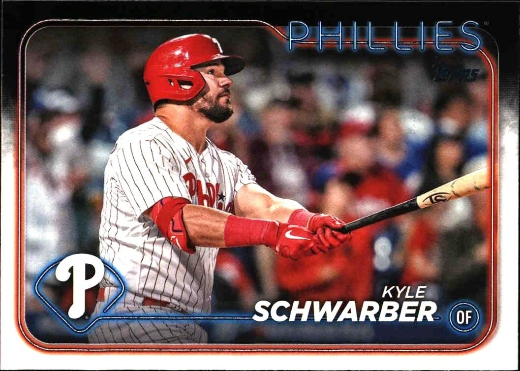 2024 Topps Series 1 Kyle Schwarber #136 trading card