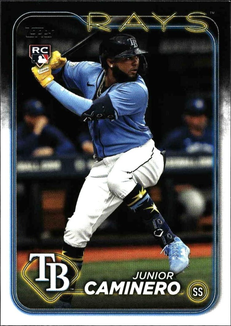 2024 Topps Series 2 Junior Caminero #628 trading card