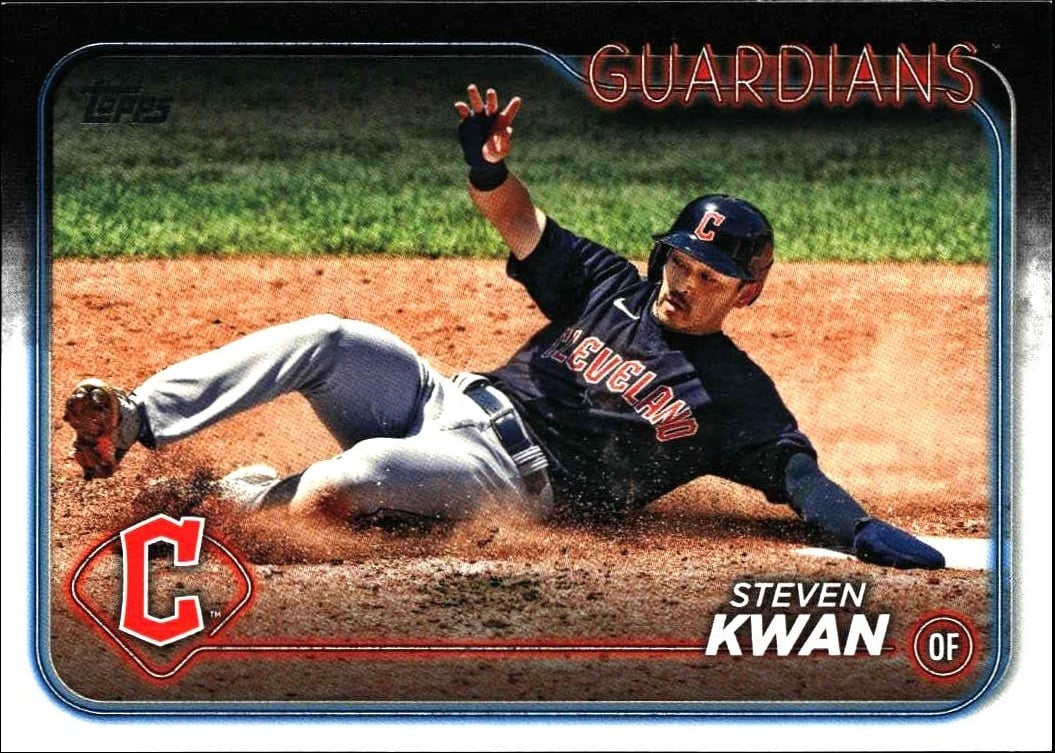 2024 Topps Steven Kwan #312 baseball trading card front