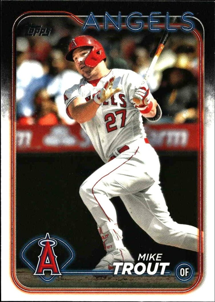 2024 Topps Series 1 Mike Trout #27 trading card