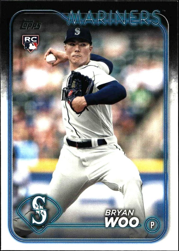2024 Topps Series 1 Bryan Woo #12 trading card