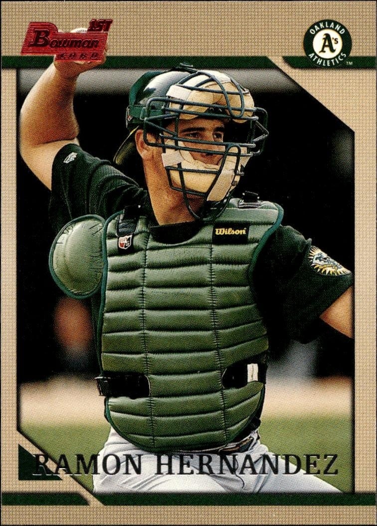 1996 Bowman Ramon Hernandez #220 baseball trading card front