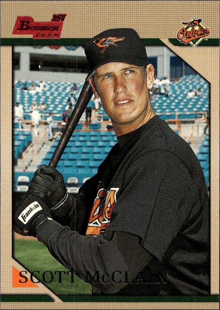 1996 Bowman Scott McClain #245 trading card