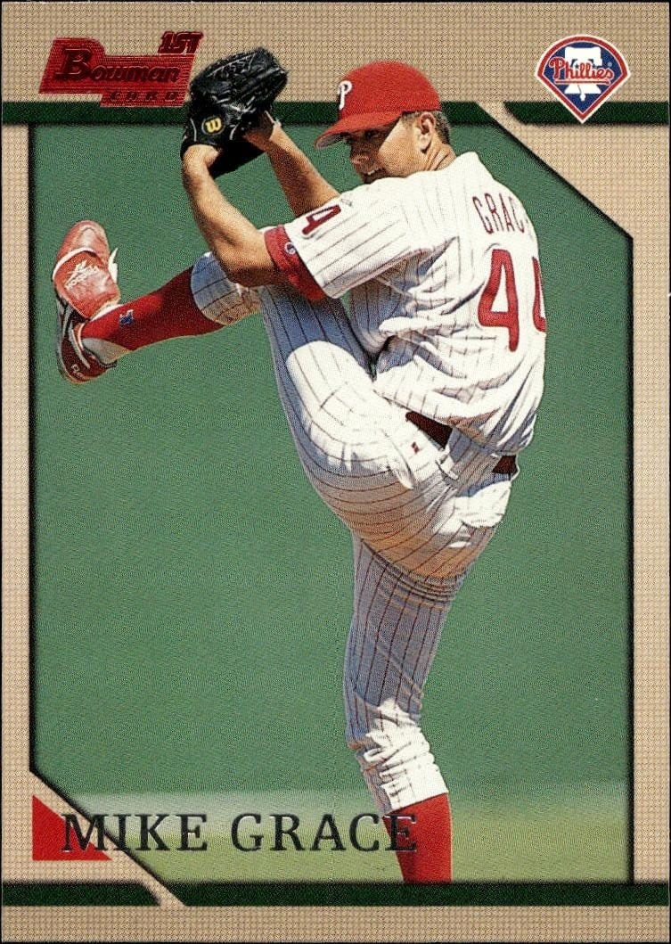 1996 Bowman Mike Grace #341 trading card