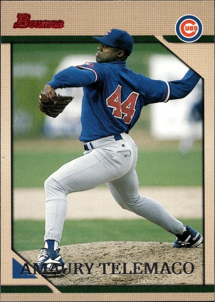 1996 Bowman Amaury Telemaco #212 trading card