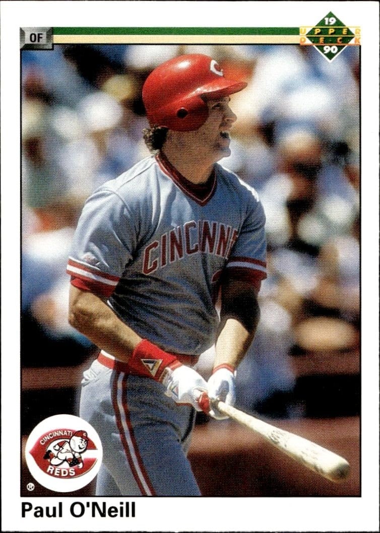 1990 Upper-Deck Paul O'Neill #161 trading card