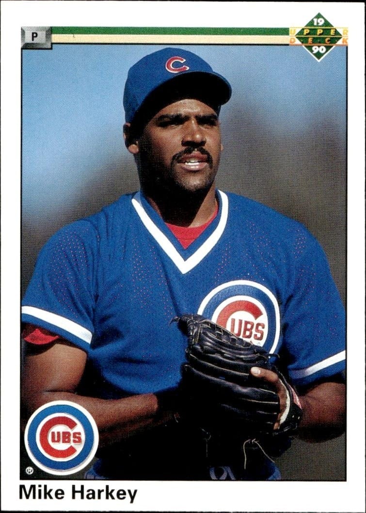 1990 Upper-Deck Mike Harkey #107 trading card