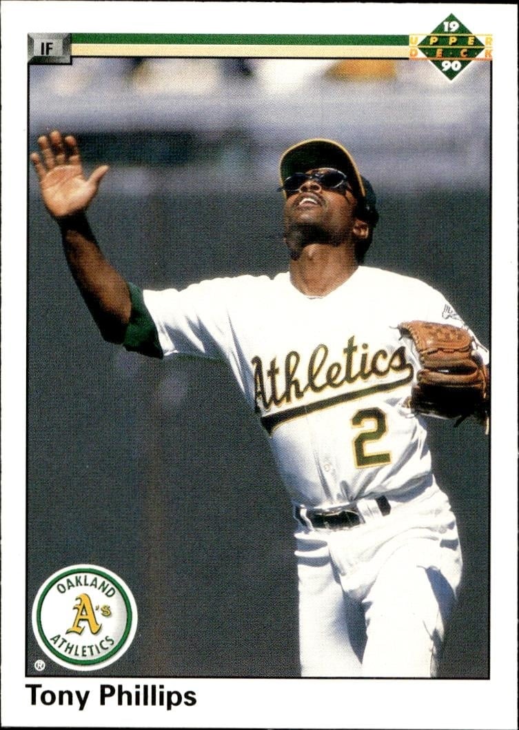 1990 Upper-Deck Tony Phillips #154 trading card