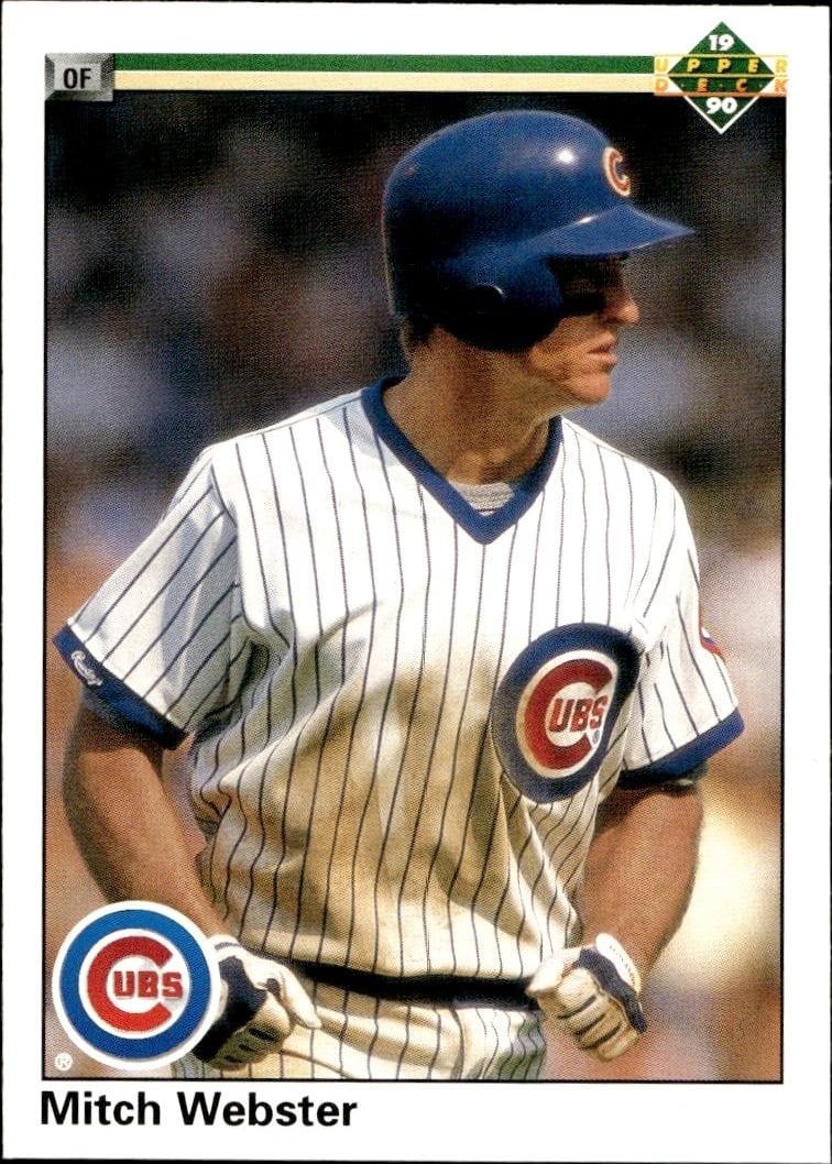 1990 Upper-Deck Mitch Webster #153 trading card