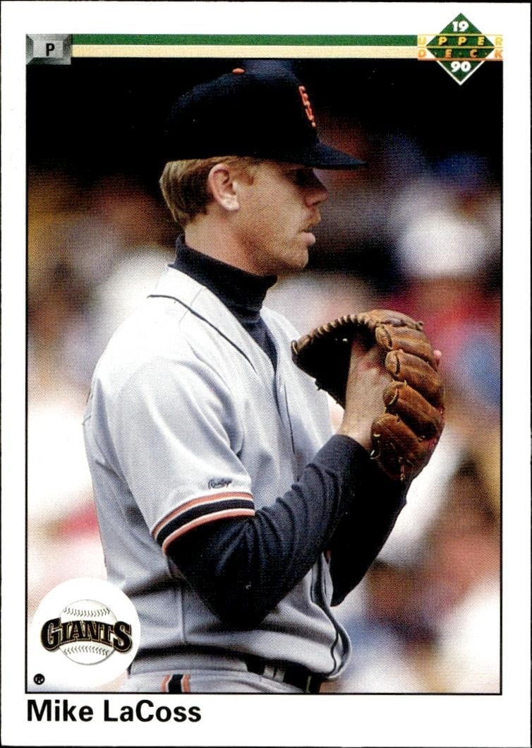 1990 Upper-Deck Mike LaCoss #140 trading card