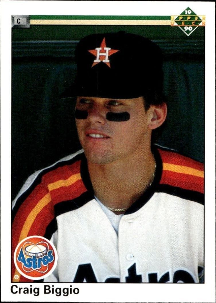 1990 Upper-Deck Craig Biggio #104 trading card