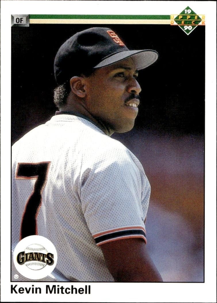 1990 Upper-Deck Kevin Mitchell #117 trading card