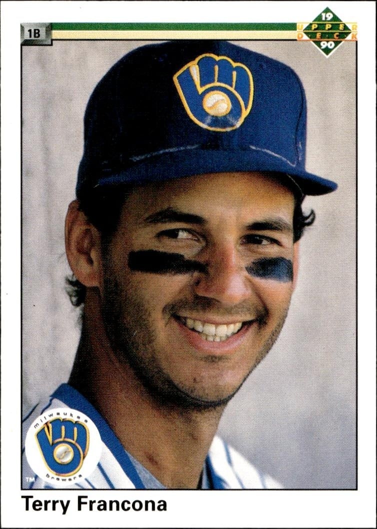 1990 Upper-Deck Terry Francona #180 trading card
