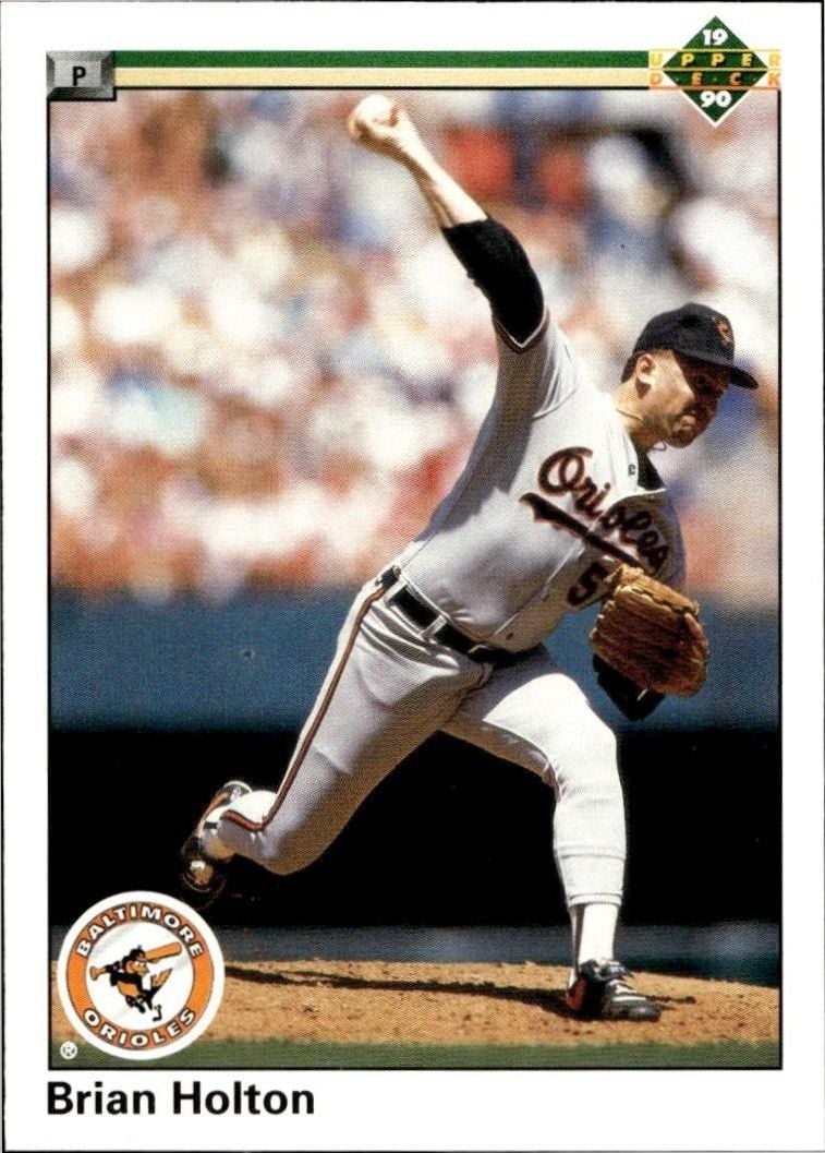 1990 Upper-Deck Brian Holton #175 trading card