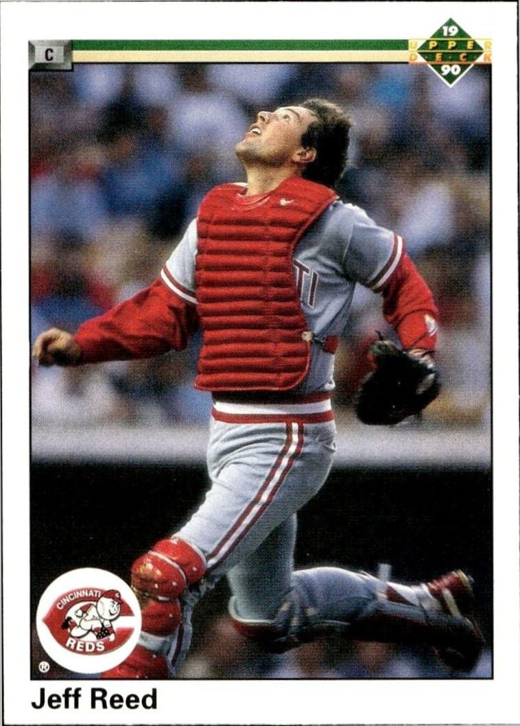 1990 Upper-Deck Jeff Reed #165 trading card